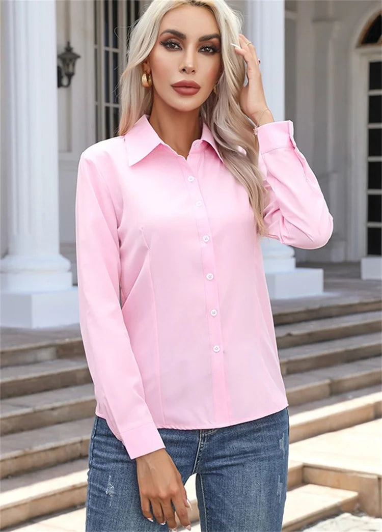 The Solenne Classic Collar Blouse