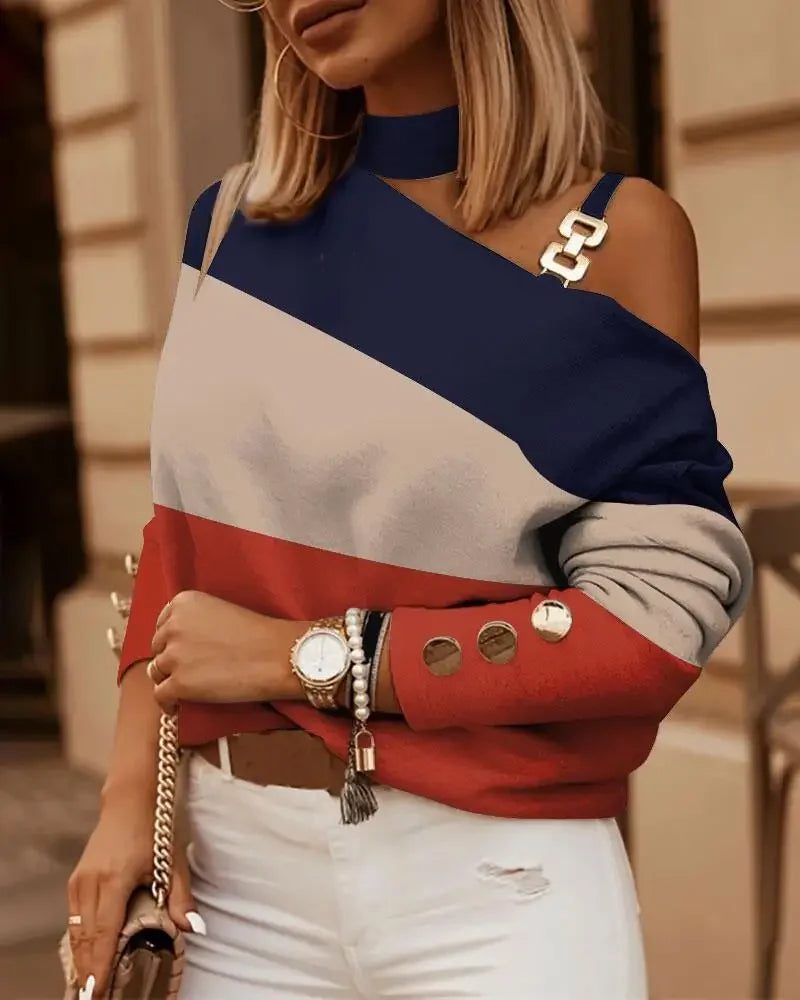 The Amara Off‑Shoulder Soft Tee